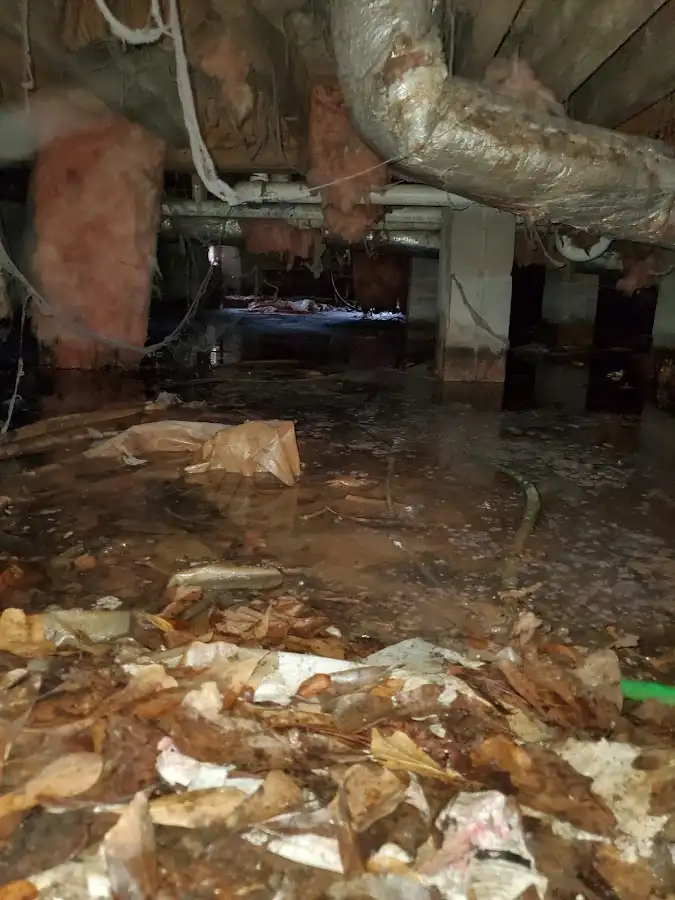Crawl space flood assessment for Commercial Water Damage Restoration in Union Gap